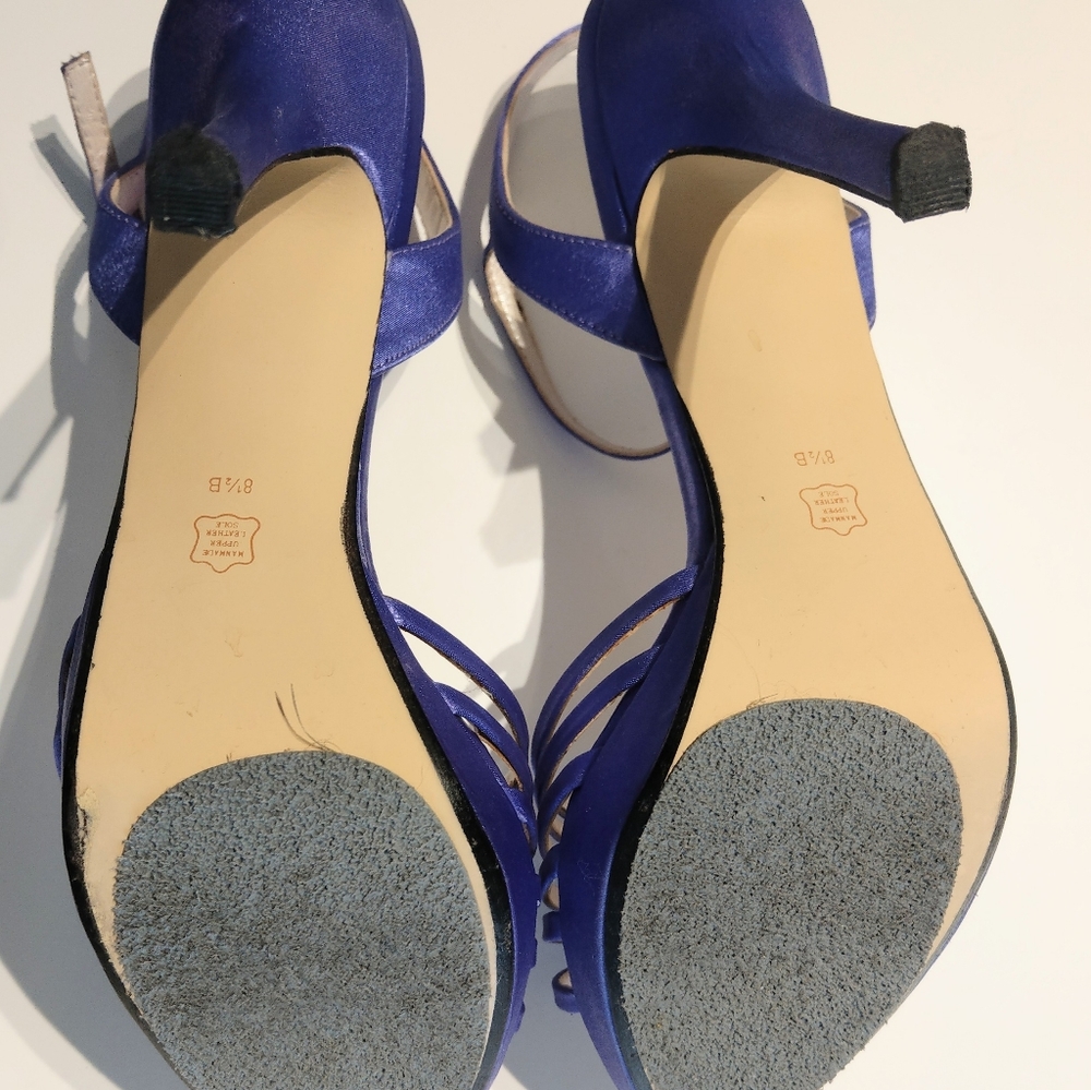 Caparros Purple Zodiac orchid satin heel sz 8.5 - Picture 7 of 9